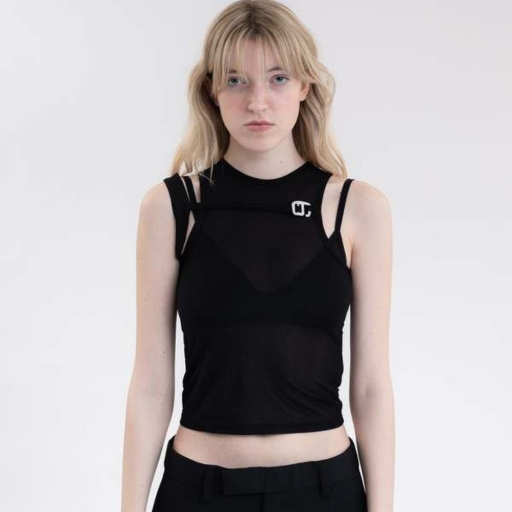 HELIOT EMIL Black Gregaria Tank Top